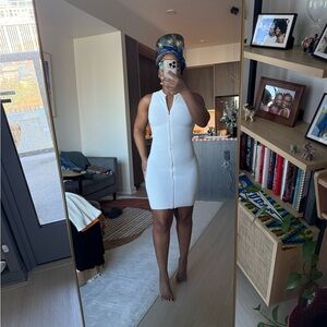 White Sleeveless mini Dress
